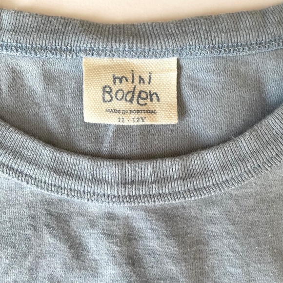 SOLD Mini Boden Blue Car Tee Size 11-12  Shirt Long Sleeve cotton - Picture 5 of 9